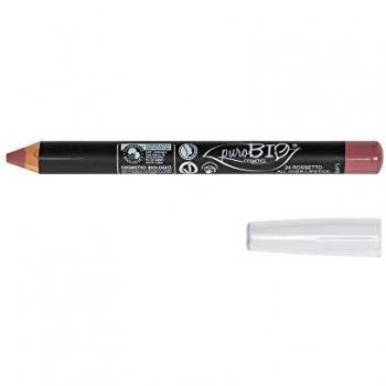 PuroBIO Cosmetics Pencil Lipstick Multipurpose Eye, Lip and Cheek Pencil Shade 24 Pink Rossetto 2.3 grams
