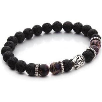 Pulsera Yoga y Reiki con Ojo de Tigre y Piedra Negra