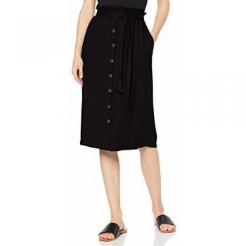 Only Onyrossa Falda Midi Paperbag Wvn, Negro, 38