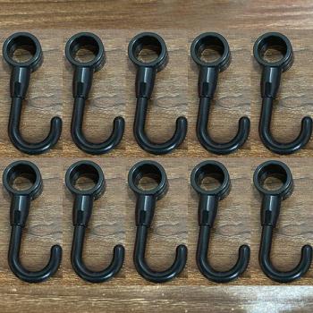 10PCS Portable S-Shaped Clothespin Holders for Towels