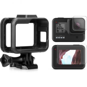 Vamson Hero 8 Frame Case with Glass Protection