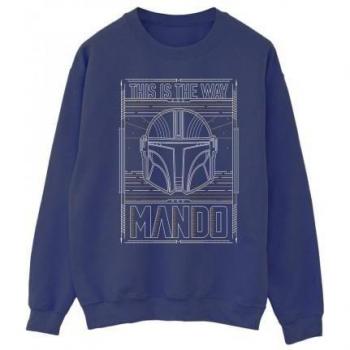 Mandalorian The Way White Crewneck Pullover