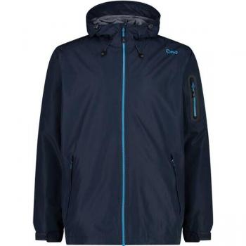 4XL CMP WATERPROOF HOOD JACKET BLACK/BLUE MENS