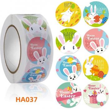 Pegatinas 8 Diseños de Pascua – 500 Pcs