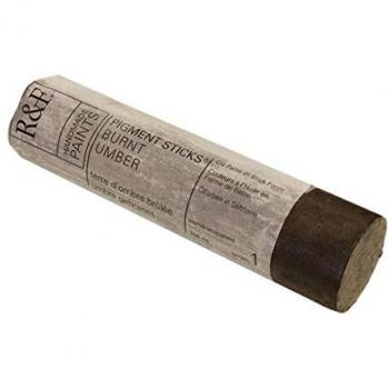 Handmade Burnt Umber Oil Pigment Bar – 100 ml