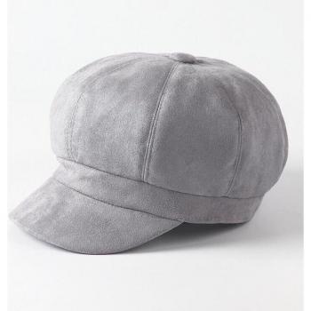 Béret Octogonal en Daim pour Femmes et Hommes