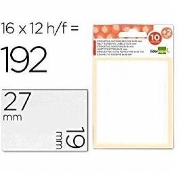 Pacote de Etiquetas 19x27mm 192 Unidades