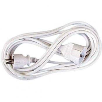 Extensión de corriente blanca 15m 3x1.5mm