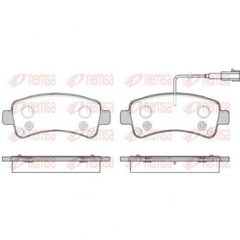 Bremsscheibenbelag Remsa 1588.02 (OEM‑Nummer 1612434080)