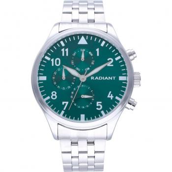 Reloj Radiant Caiman 43mm Acero y Correa Plateada