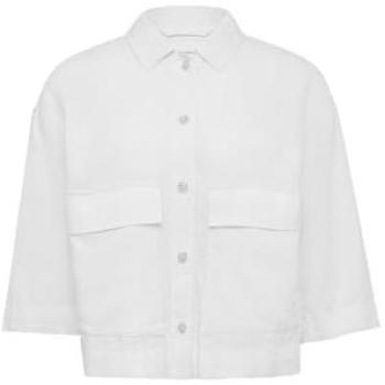 Blazer „Identity“ Kurzleinenmix – 3/4‑Ärmel – Weiß – 36