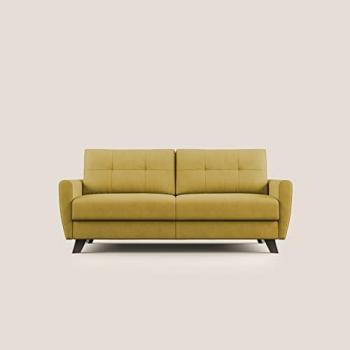 Gelbes Callisto Doppelbett-Sofa, hochwertig gepolstert