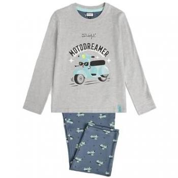 Pijama largo de niño gris Mr. Wonderful