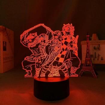 Nuit Lumineuse Tanjirou & Nezuko – Lampe LED Animée