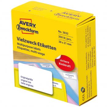 Avery 3832 Etichette Autoadesive Rettangolo Arrotondato 350
