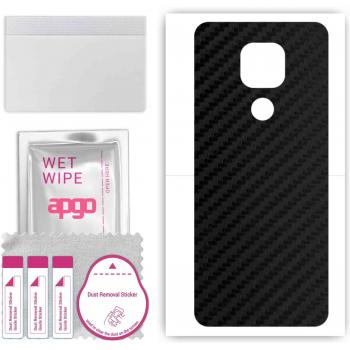 Copertura Retro APGO per Lenovo K12 Note – Pellicola Wrap con Motivo Cromo Nero