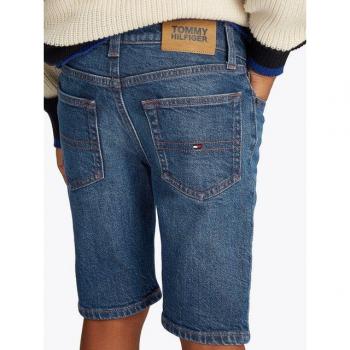 Tommy Hilfiger Kids‑Short “SCANTON” – Blau, Denim, Logo-Stitching, Größe 98, für Jungen