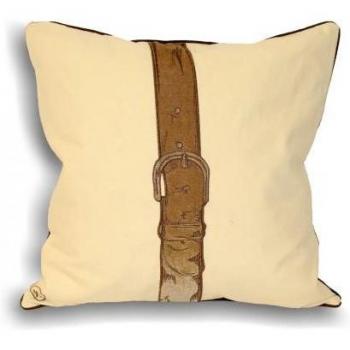 Cojín decorativo con correa Polo Riva Home 45x45cm azul