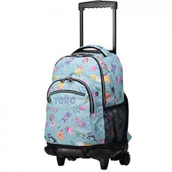 Mochila con ruedas para adultos TOTTO, Renglones, Azul