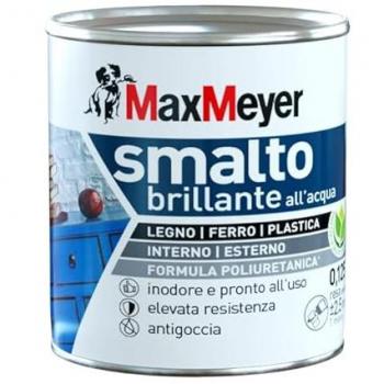 Smalto all'acqua poliuretanico brillante bianco 0,125 L MaxMeyer