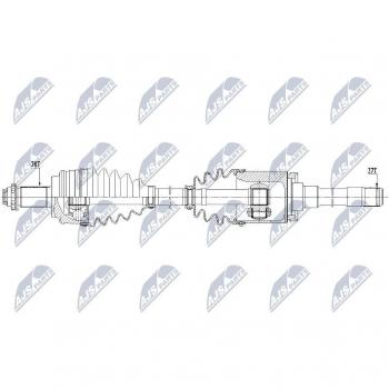 Semiasse motore NTY NPW‑BM‑152