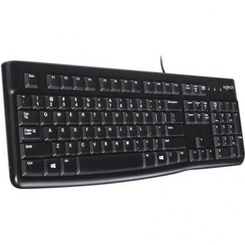 Teclado K120 con cable USB QWERTZ Alemán Negro