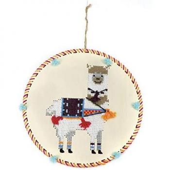 White-Pink-Green Lama Textile Art Hanging Pack – GRAINES CREATIVES