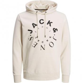 Sweat à capuche Warrior en coton avec emblème Homme JACK & JONES