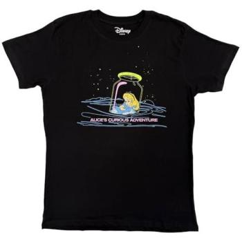 Curious Wonderland Alice T‑Shirt – Black Size L