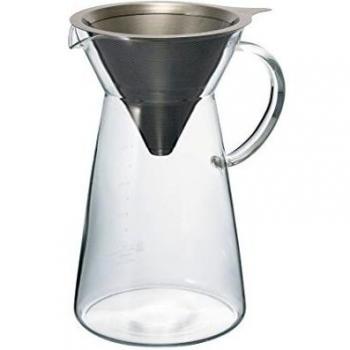 V60 Kaffeekorb aus Stahlgeflecht – Hario MDD‑02SV – 700 ml – Silber