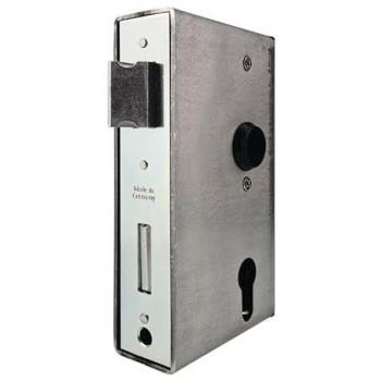 Serratura a Mortasa Bever 360361P: tubo 30 mm, albero 60 mm, custodia inclusa