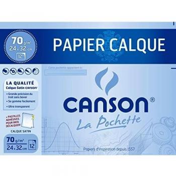 CANSON Transparentpapier 70 g/qm, 240 x 320 mm