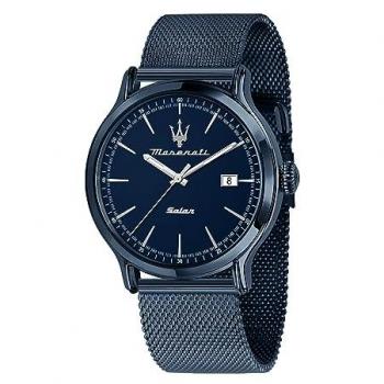 Reloj Maserati Epoca Solar Azul de Acero Inoxidable 100M