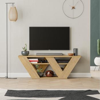 Pipralla Modern Oak TV Multimedia Centre