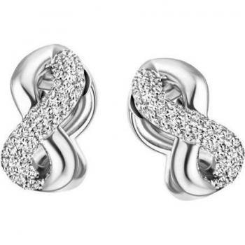 Edle Feuertti Ohrstecker – 925 Sterling Silber mit Zirkonia