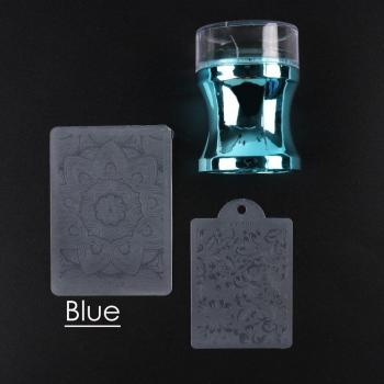 3pcs Nail Art Clear Jelly Stamper and Scraper Set