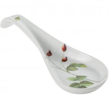 Fruit & Wild Rose Porcelain Spoon Holder – White by CIJA