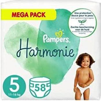 Pampers Harmonie Taglia 5 (11kg-16kg), 58couches