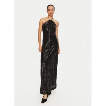 Dress Lungo Nero Paillettes & Pizzo XL – Actitude Twinset