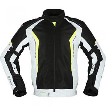 Giacca Tessile Moto Modeka Khao Air XL Nero Grigio Giallo