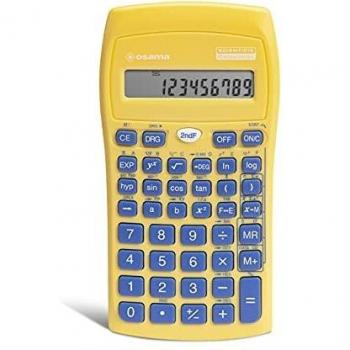 Osama Calcolatrice Scientifica OS 134/10 Becolor Giallo con Tasti Blu