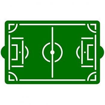 Plantilla decorativa de fútbol 30 x 20 cm