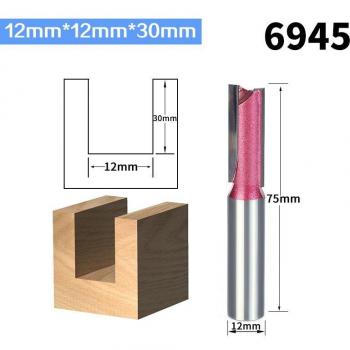 Fraise en tungstène pour toupie, droite, 6mm, 8mm, 10mm, 12mm, 1 pièce