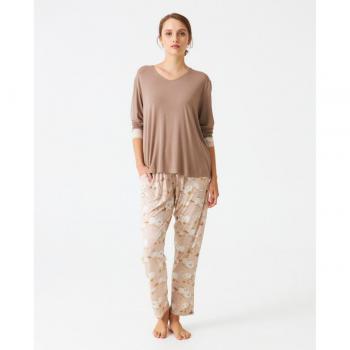 Pyjama Confort Longue Manche XXl Marron JJBDP