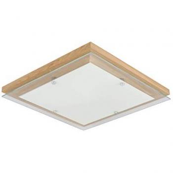 Plafonnier Moderne Finn LED Chêne et Métal