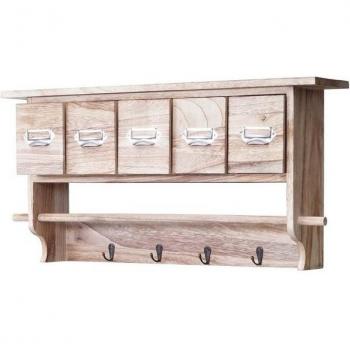 Vintage Garderobe mit 5 Schubladen