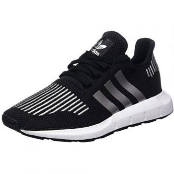 Adidas Swift Run J Kids' Fitness Shoes, Black
