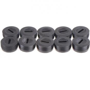 10pcs Black Plastic Carbon Brush Holder Caps
