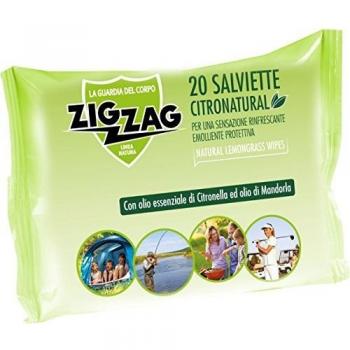 Zig Zag Repellente Antizanzare Salviette Citronatural 20 pz