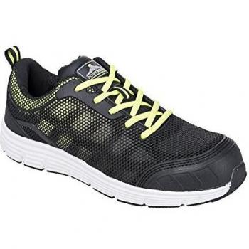 Portwest Steelite Tove Safety Trainers Black / Green Size 6.5